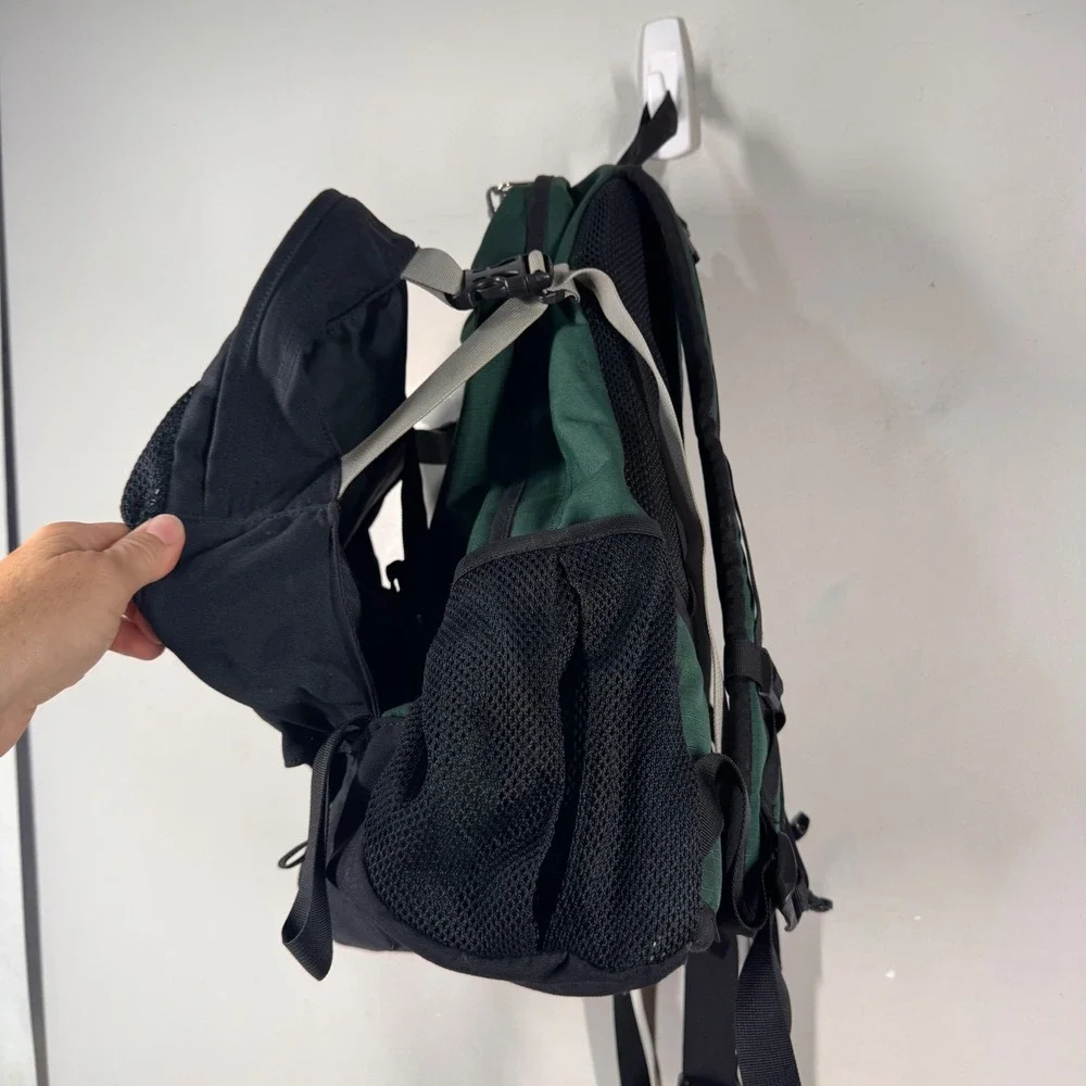REI Whitney Daypack Backpack Forest Green Black Canvas Cordura DJL 011200
